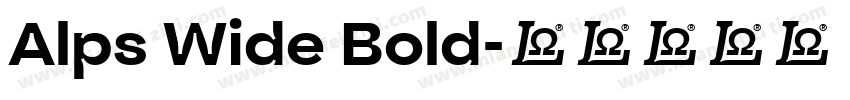 Alps Wide Bold字体转换